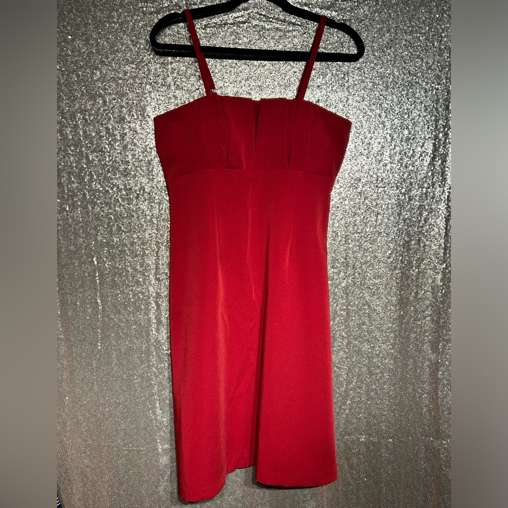 Olivia Matthews Red Dress - Size 8 - Spaghetti Strap, NWT